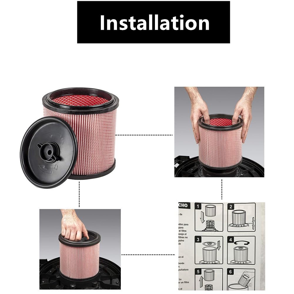 Amazon.com - 2 PACK Amigriki pink standard cartridge vacuum HEPA